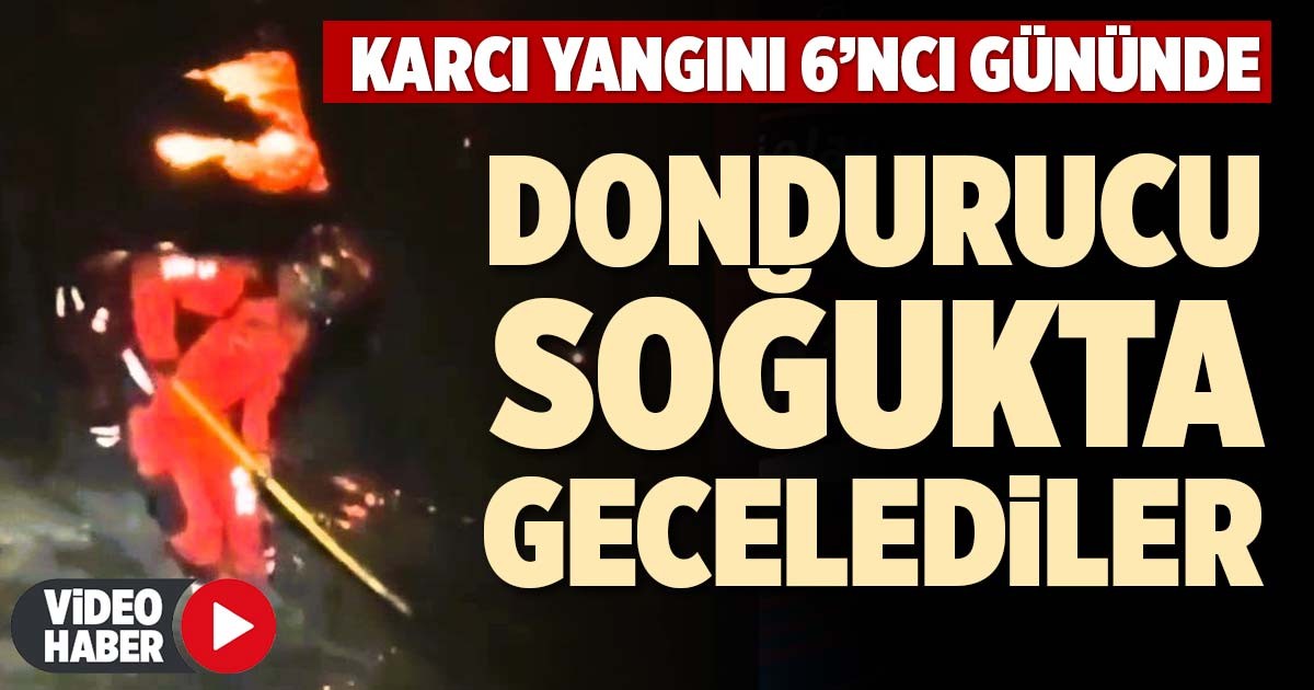 DONDURUCU SOĞUKTA GECELEDİLER