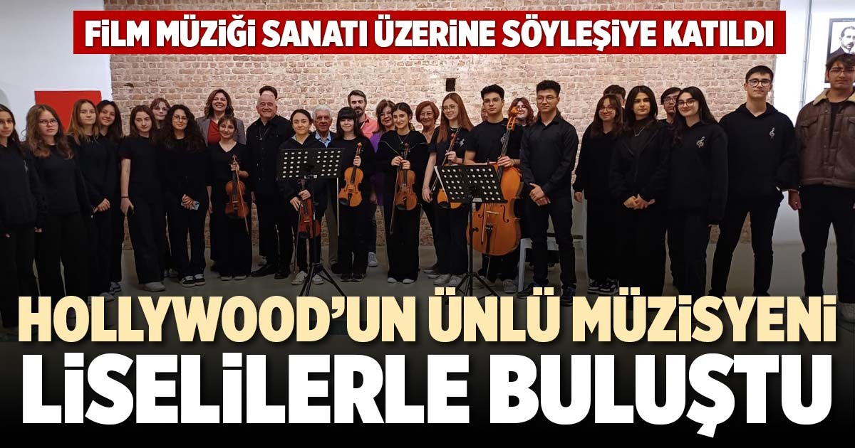 HOLLYWOOD’UN ÜNLÜ MÜZİSYENİ LİSELİLERLE BULUŞTU