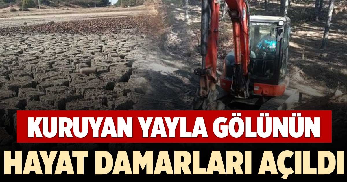 KURUYAN YAYLA GÖLÜNÜN HAYAT DAMARLARI AÇILDI