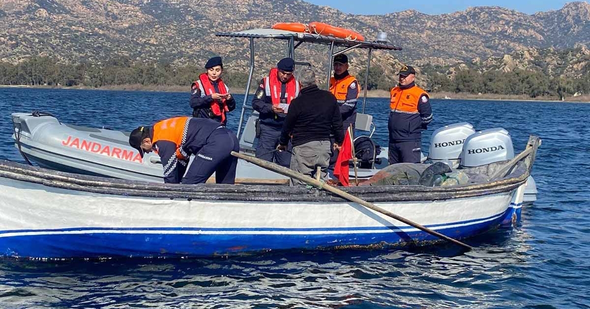 BAFA GÖLÜ'NDE DENETİMLER DEVAM EDİYOR