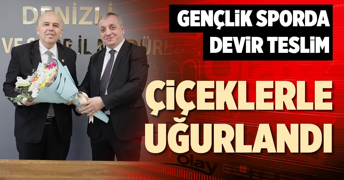 ÇİÇEKLERLE UĞURLANDI