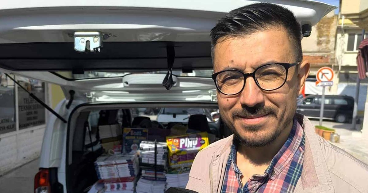 KURULACAK YENİ KÜTÜPHANE İÇİN TEK BAŞINA ELİNİ TAŞIN ALTINA KOYDU