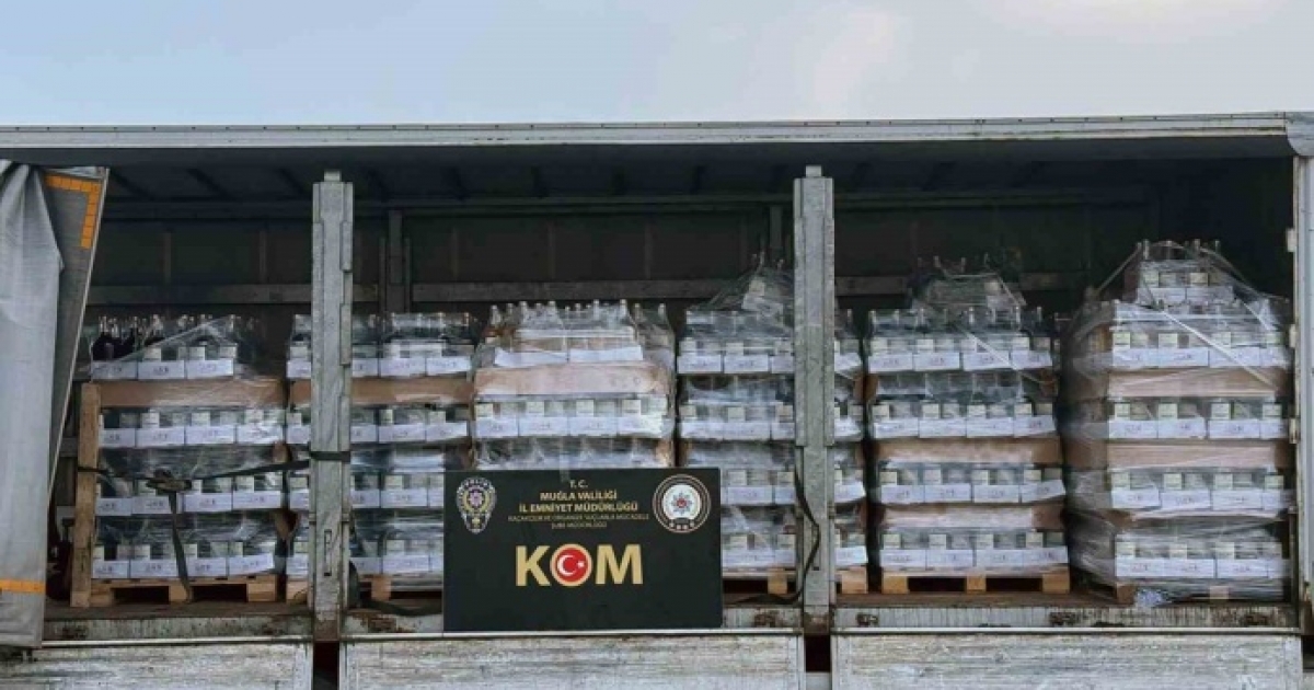 MUĞLA’DA 4 TON 737 LİTRE SAHTE ALKOL ELE GEÇİRİLDİ
