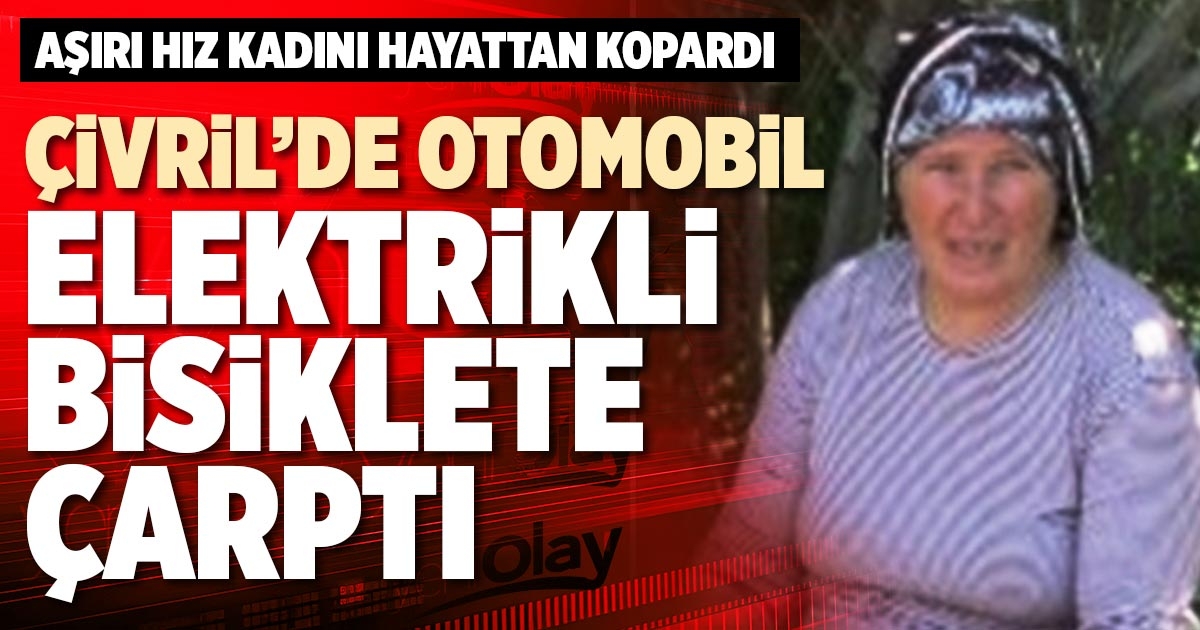ÇİVRİL’DE OTOMOBİL ELEKTRİKLİ BİSİKLETE ÇARPTI