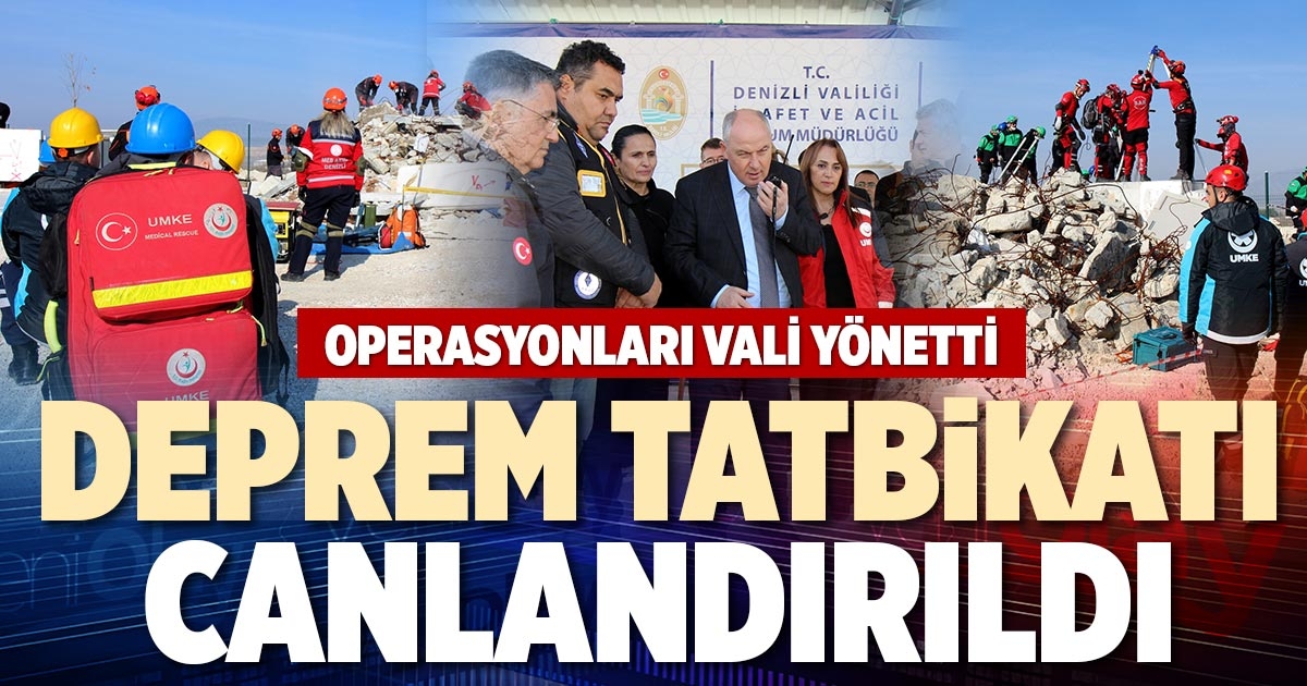 DEPREM TATBİKATI CANLANDIRILDI