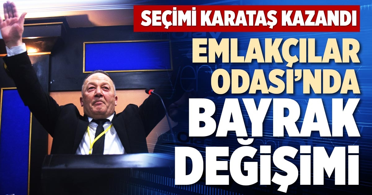 EMLAKÇILAR ODASI’NDA BAYRAK DEĞİŞİMİ
