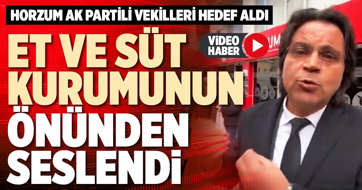 ET VE SÜT KURUMUNUN ÖNÜNDEN SESLENDİ