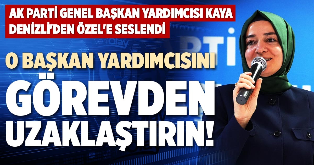 O BAŞKAN YARDIMCISINI GÖREVDEN UZAKLAŞTIRIN!