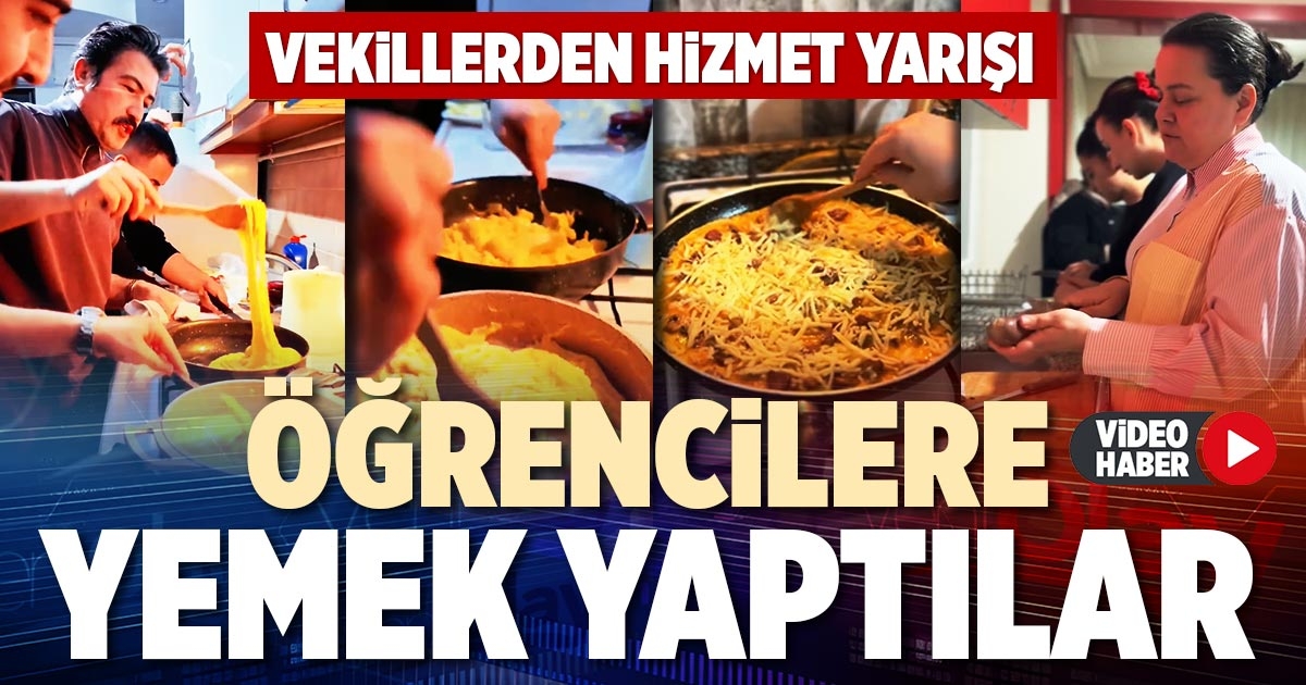 ÖĞRENCİLERE YEMEK YAPTILAR