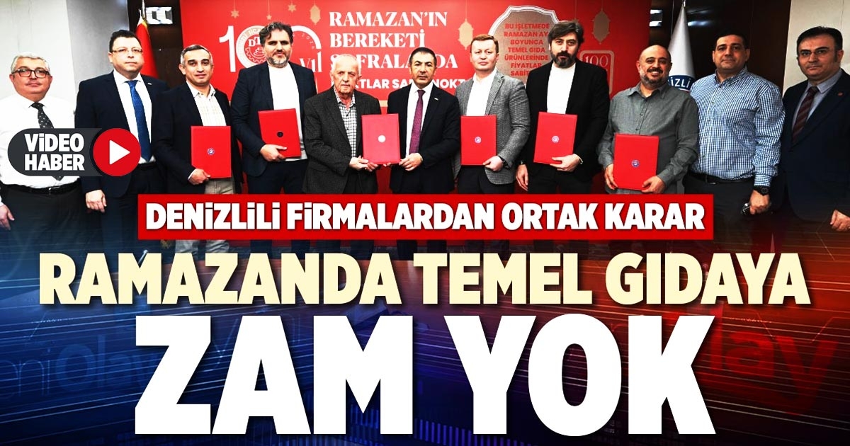 RAMAZANDA TEMEL GIDAYA ZAM YOK