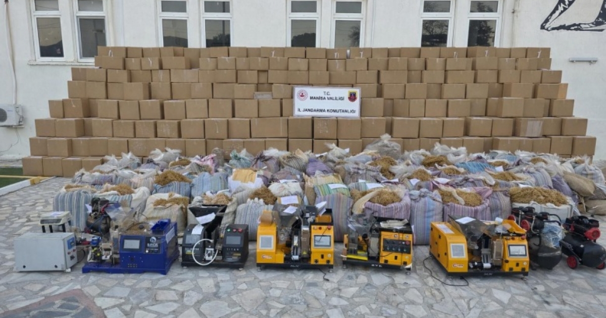 TURGUTLU’DA KAÇAK TÜTÜN OPERASYONU: 5 TUTUKLAMA
