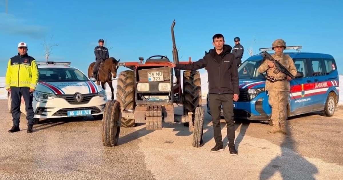 ÇALINAN TRAKTÖRÜNE 21 YIL SONRA KAVUŞTU
