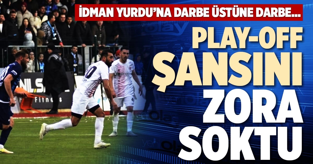 PLAY-OFF ŞANSINI ZORA SOKTU