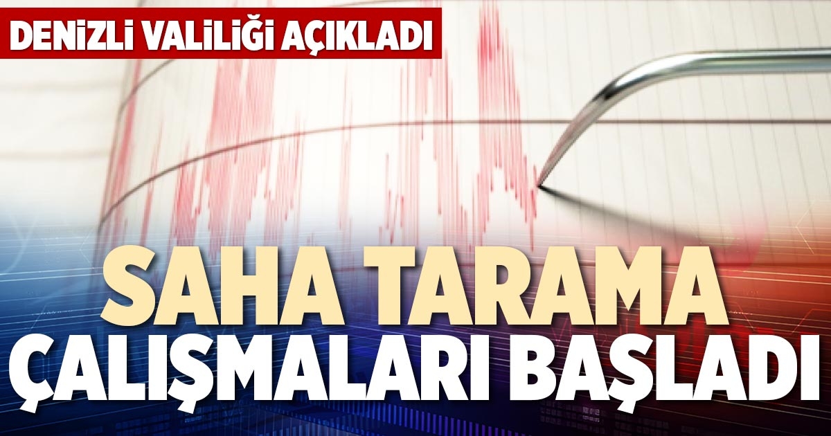 SAHA TARAMA ÇALIŞMALARI BAŞLADI
