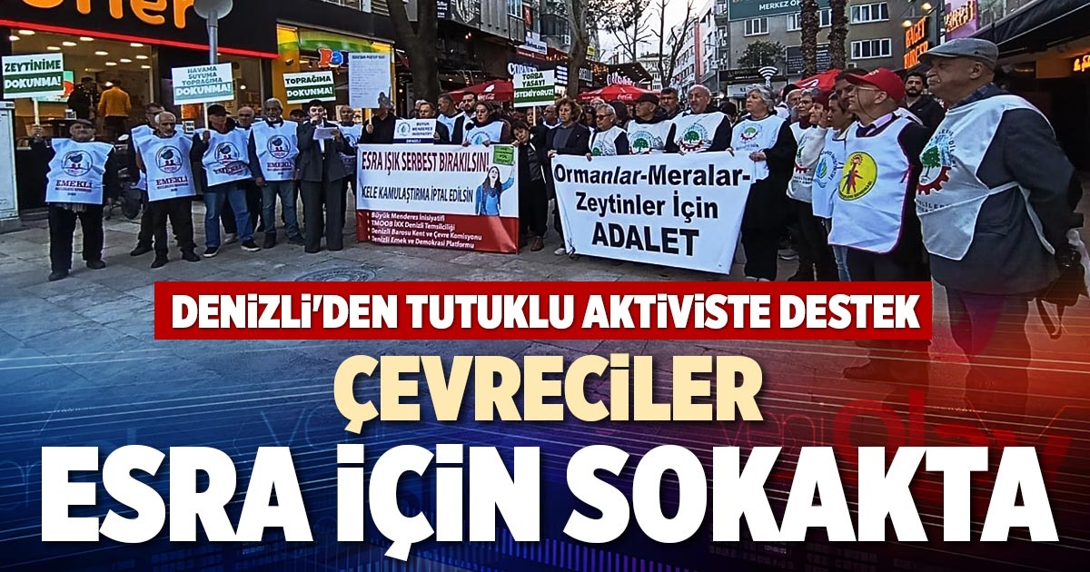 ÇEVRECİLER ESRA İÇİN SOKAKTA