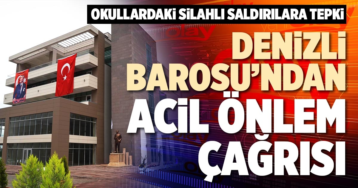 DENİZLİ BAROSU’NDAN ACİL ÖNLEM ÇAĞRISI