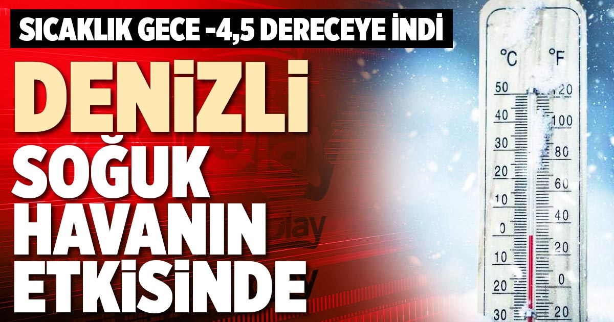 DENİZLİ SOĞUK HAVANIN ETKİSİNDE