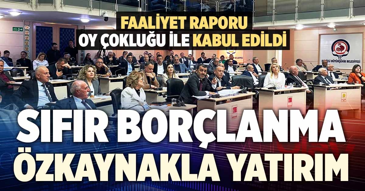 FAALİYET RAPORU OY ÇOKLUĞU İLE KABUL EDİLDİ