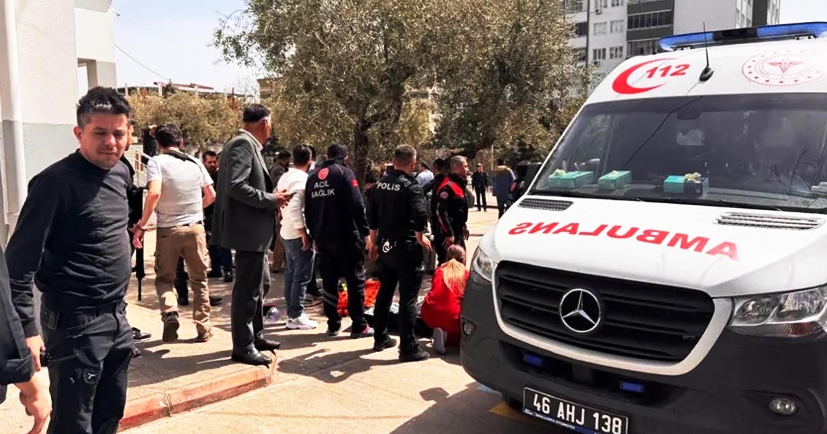 KAHRAMANMARAŞ OKUL SALDIRISINDA SALDIRGAN BIÇAKLA DURDURULMUŞ