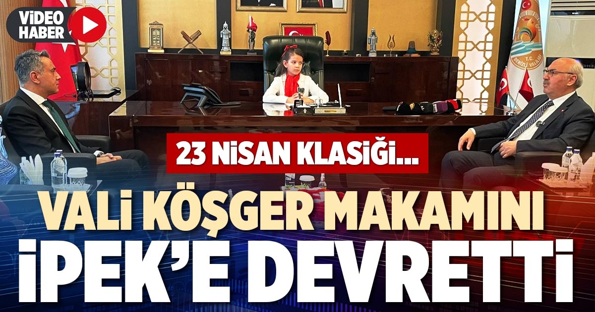 VALİ KÖŞGER MAKAMINI İPEK’E DEVRETTİ