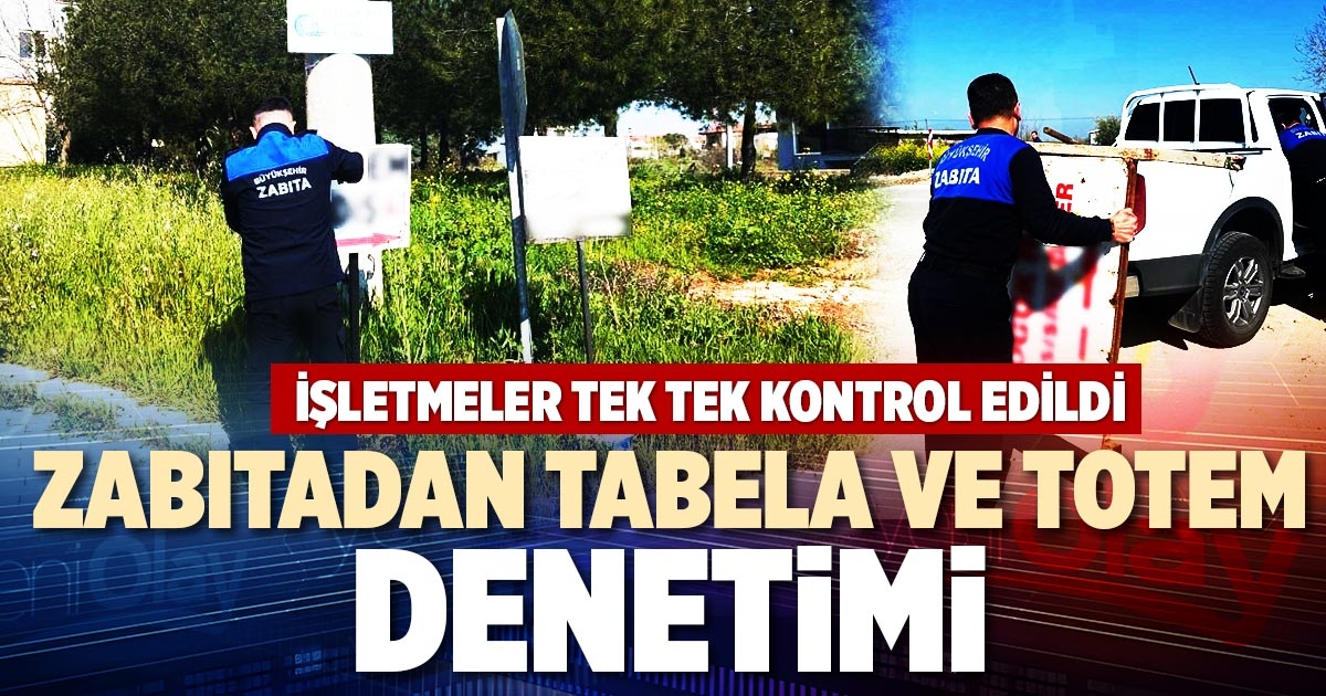 ZABITADAN TABELA VE TOTEM DENETİMİ