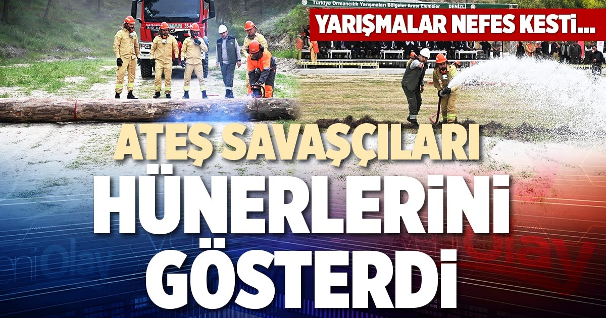 ATEŞ SAVAŞÇILARI HÜNERLERİNİ GÖSTERDİ