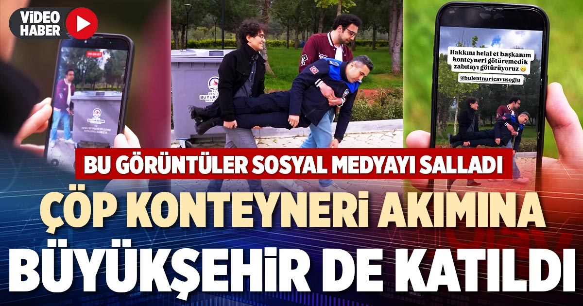 ÇÖP KONTEYNERİ AKIMINA BÜYÜKŞEHİR DE KATILDI