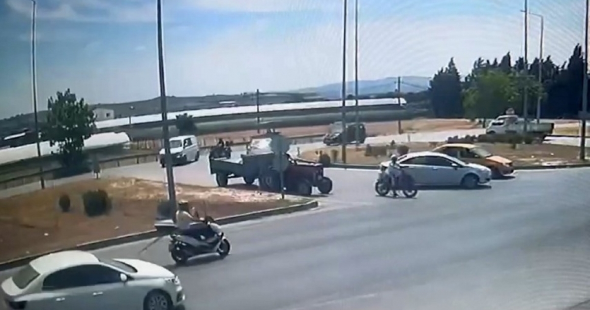 HATALI DÖNÜŞ MOTOSİKLET SÜRÜCÜSÜNÜ CANINDAN EDİYORDU