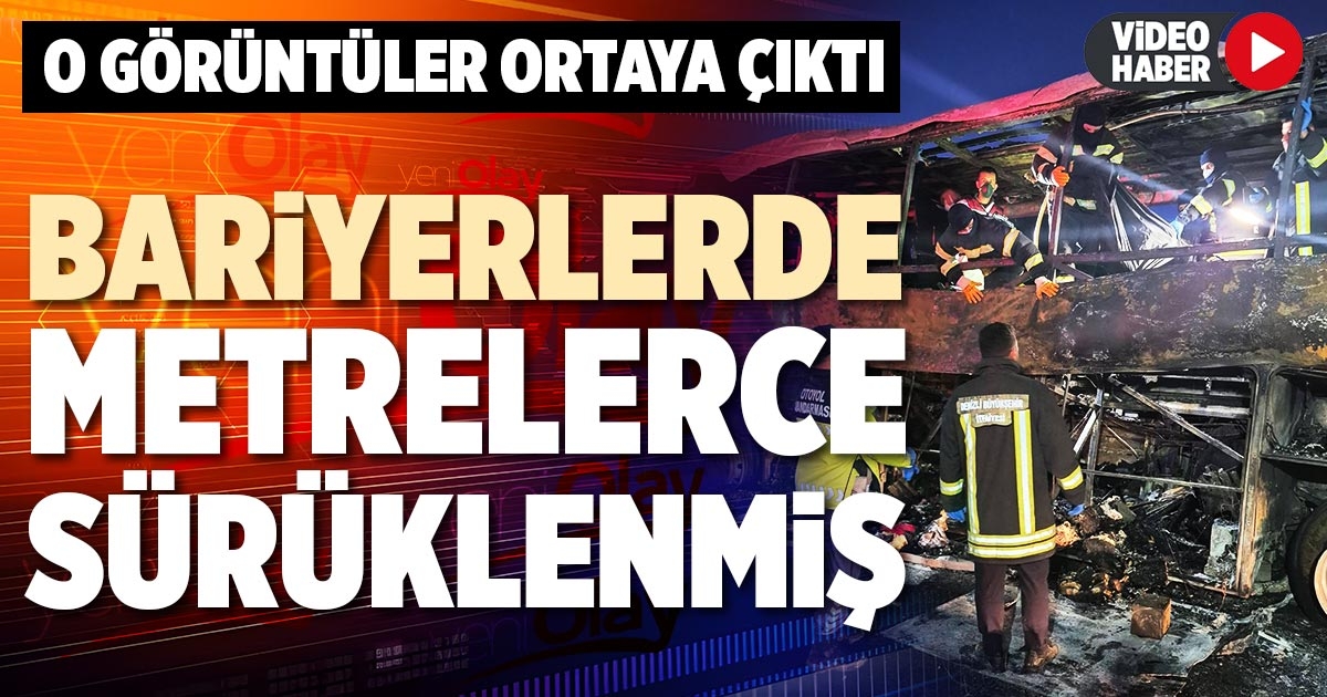 BARİYERLERDE METRELERCE SÜRÜKLENMİŞ