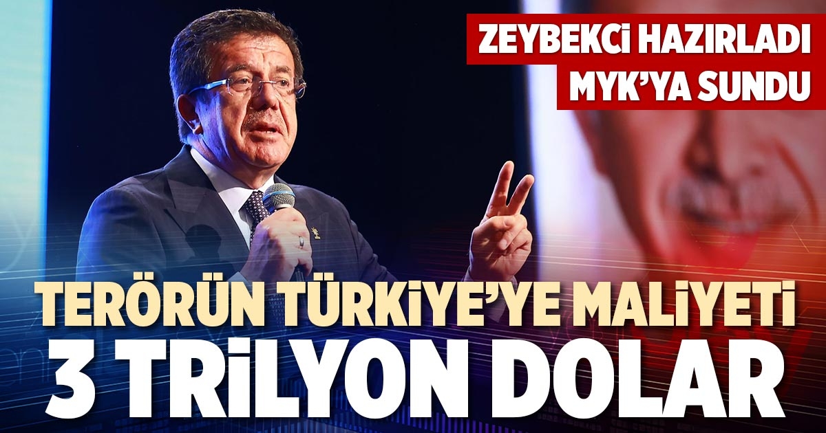 TERÖRÜN TÜRKİYE’YE MALİYETİ 3 TRİLYON DOLAR