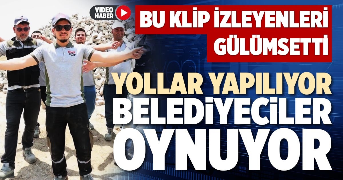 YOLLAR YAPILIYOR BELEDİYECİLER OYNUYOR