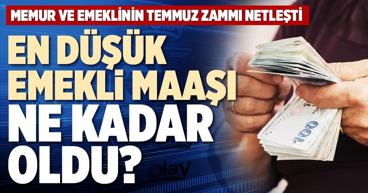 EN DÜŞÜK EMEKLİ MAAŞI NE KADAR OLDU?