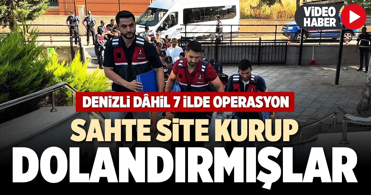 SAHTE SİTE KURUP DOLANDIRMIŞLAR