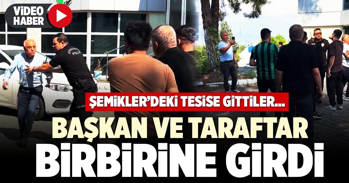 BAŞKAN VE TARAFTAR BİRBİRİNE GİRDİ