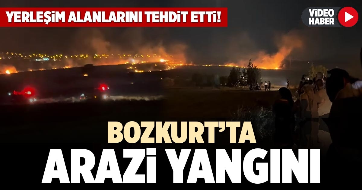 BOZKURT’TA ARAZİ YANGINI