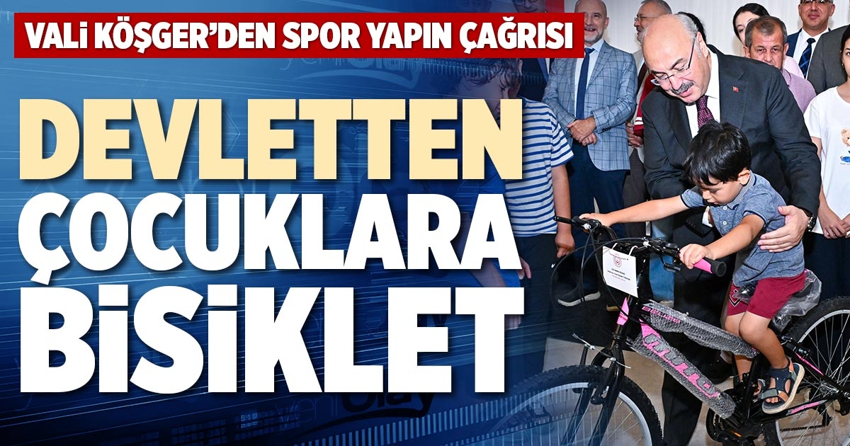 DEVLETTEN ÇOCUKLARA BİSİKLET