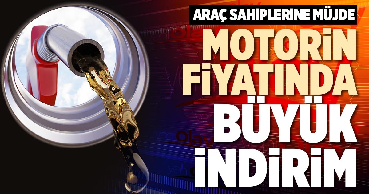 MOTORİN FİYATINDA BÜYÜK İNDİRİM