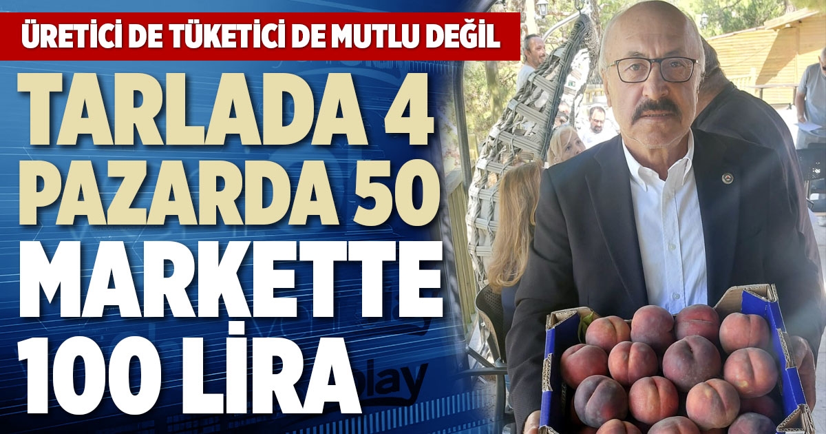 TARLADA 4 PAZARDA 50 MARKETTE 100 LİRA