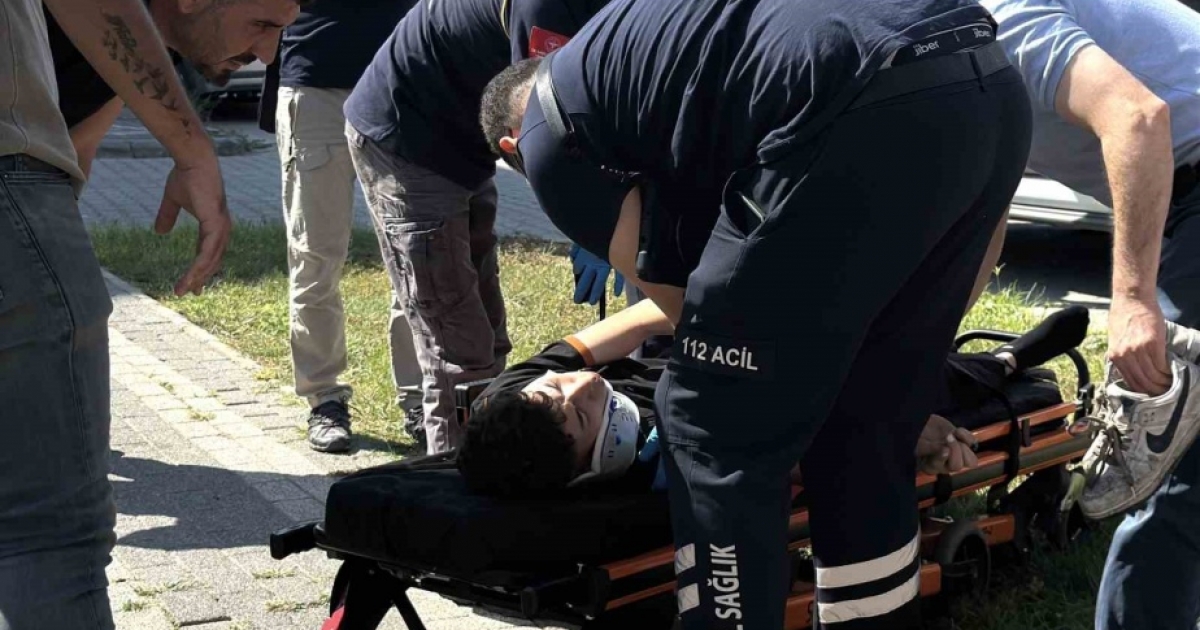MENTEŞE’DE MOTOSİKLET KAZASI: 1 YARALI
