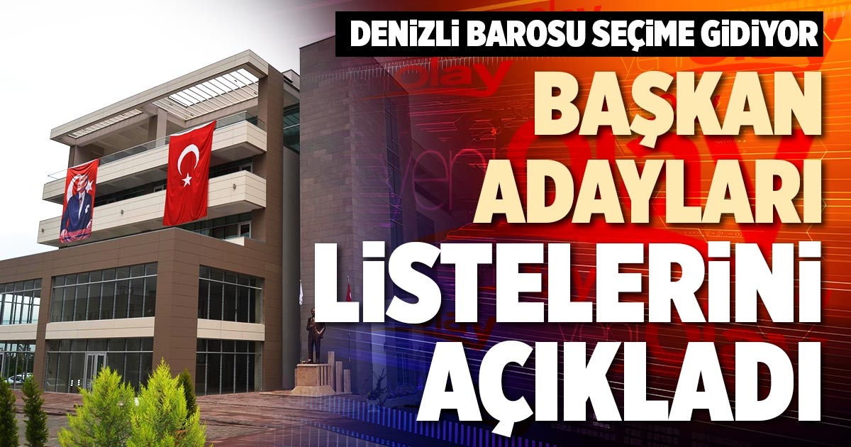 BAŞKAN ADAYLARI LİSTELERİNİ AÇIKLADI