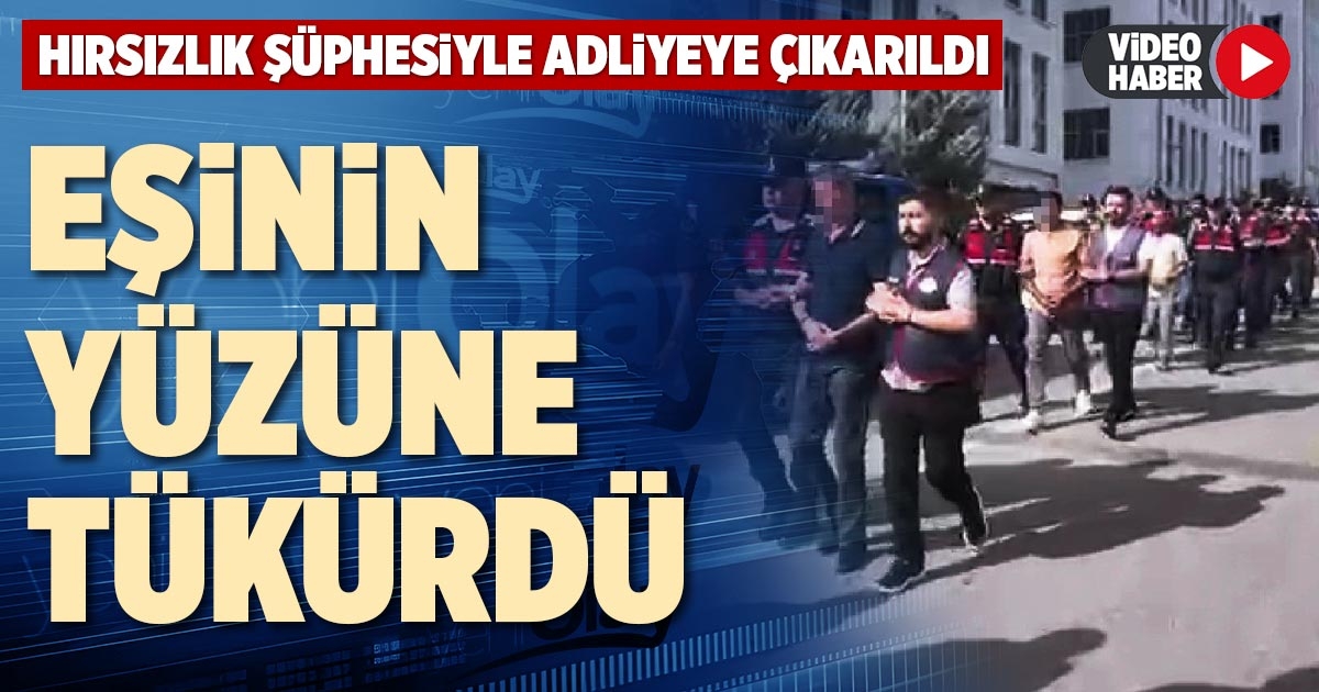 EŞİNİN YÜZÜNE TÜKÜRDÜ