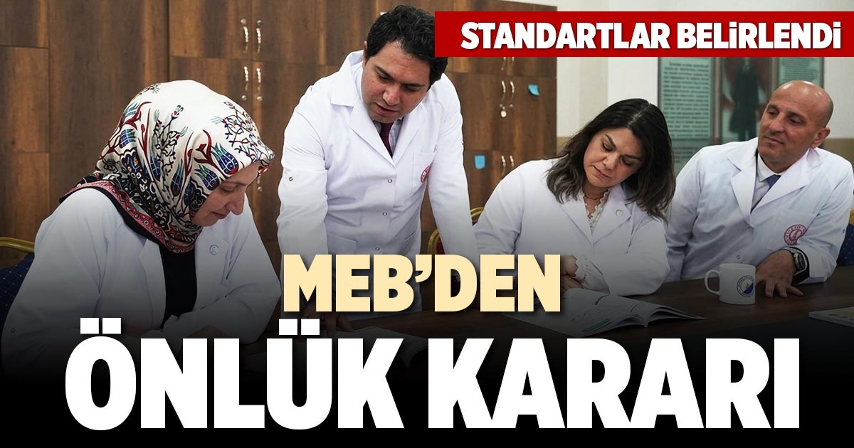 MEB’DEN ÖNLÜK KARARI