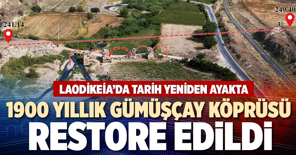 1900 YILLIK GÜMÜŞÇAY KÖPRÜSÜ RESTORE EDİLDİ