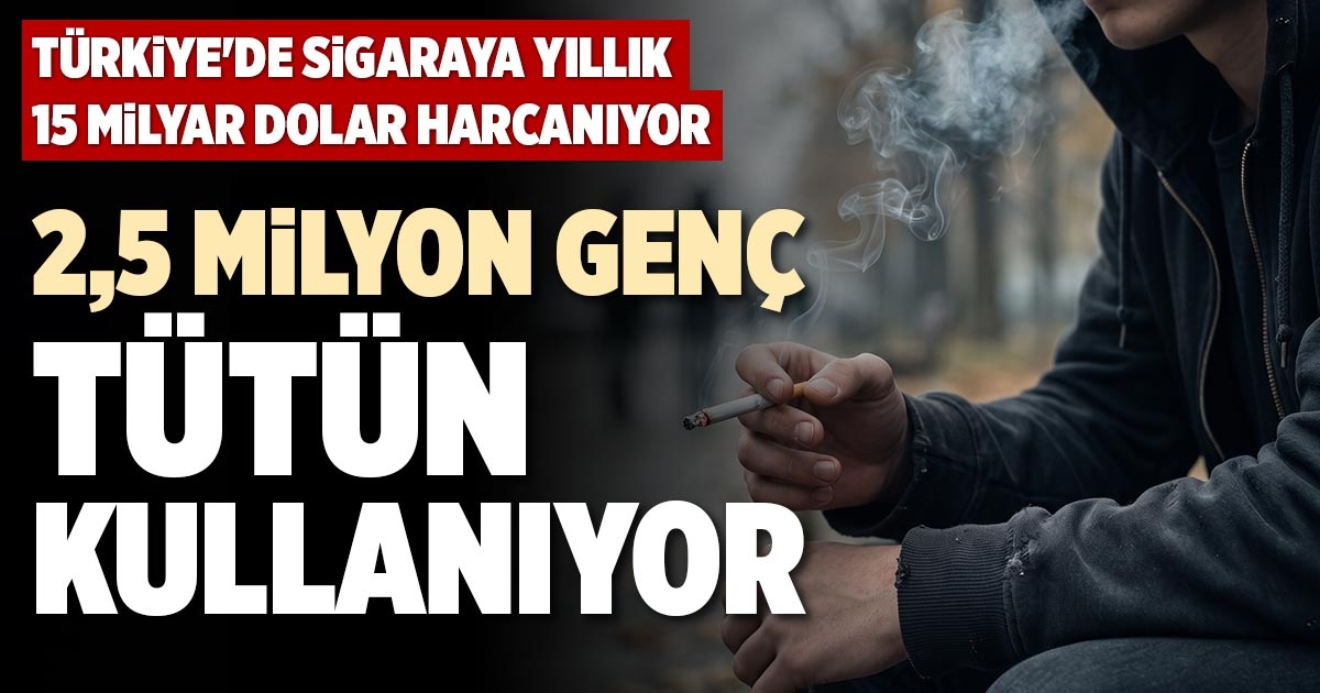 2,5 MİLYON GENÇ TÜTÜN KULLANIYOR