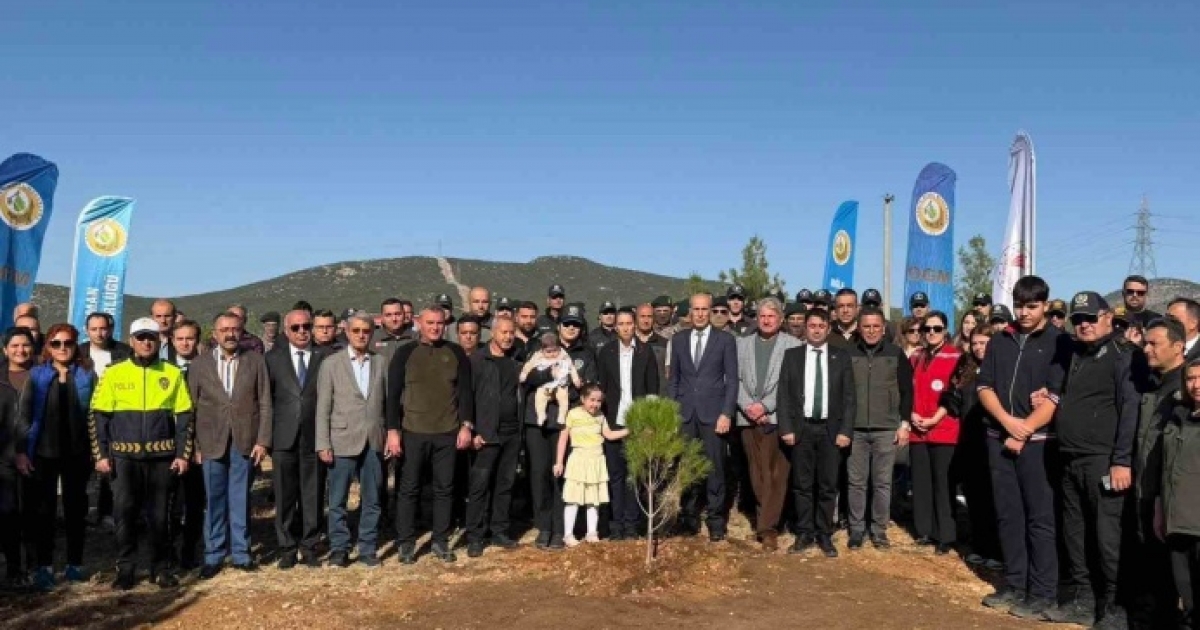 ŞEHİT POLİS MEMURU İÇİN HATIRA ORMANI OLUŞTURULDU
