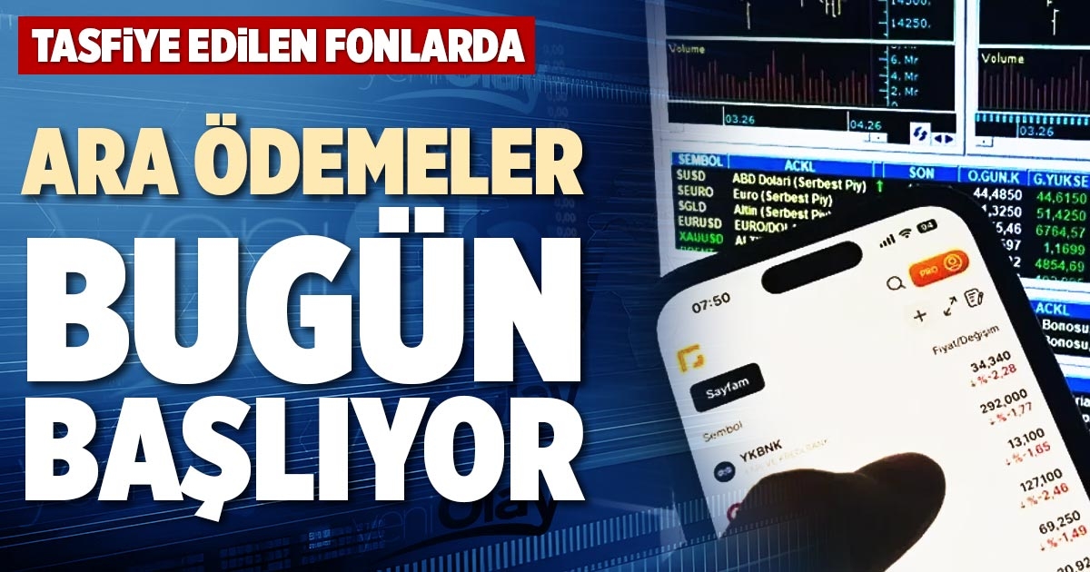 ARA ÖDEMELER BUGÜN BAŞLIYOR