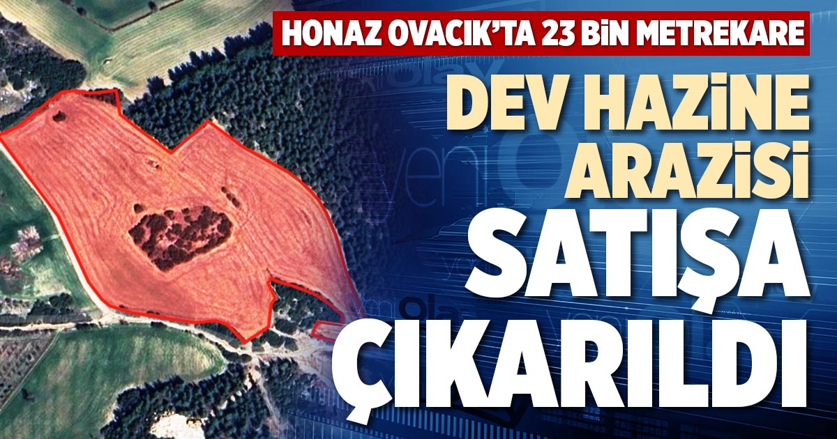 DEV HAZİNE ARAZİSİ SATIŞA ÇIKARILDI