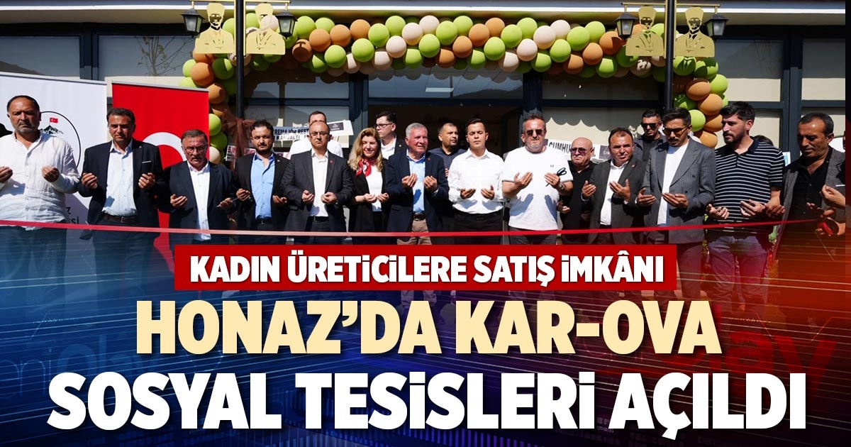 HONAZ’DA KAR-OVA SOSYAL TESİSLERİ AÇILDI