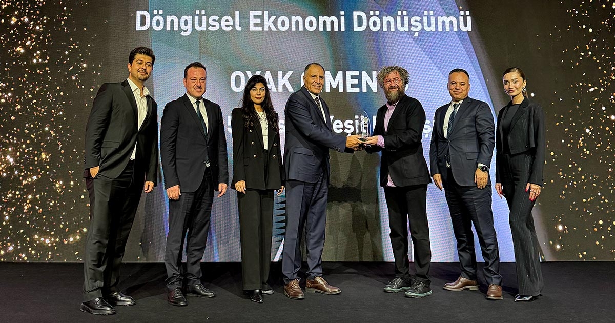 OYAK ÇİMENTO’YA DÖNGÜSEL EKONOMİ ÖDÜLÜ: DENİZLİ FABRİKASI DA PROJEDE YER ALDI
