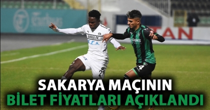 SAKARYA MAÇININ BİLET FİYATLARI AÇIKLANDI